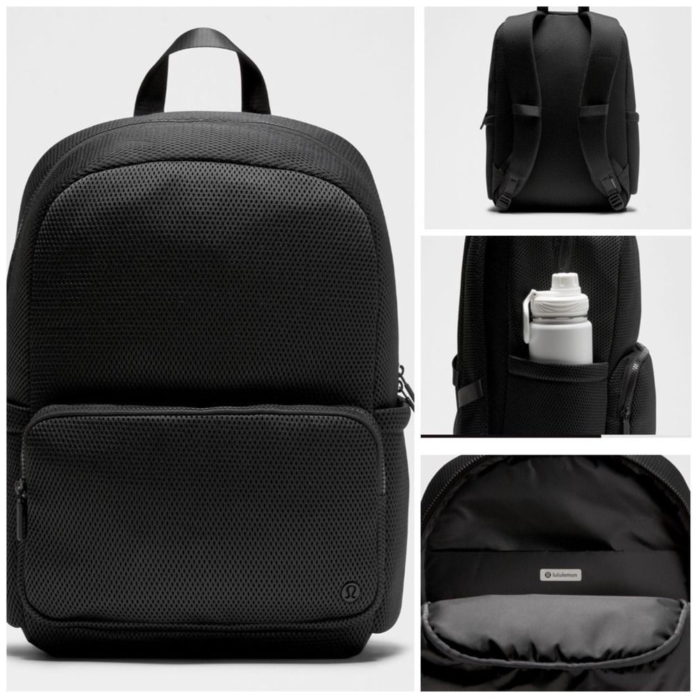 Lululemon Everywhere Backpack 22L‎ Knit Mesh Black NWT